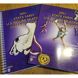 2001 State Farm U.S Skating Championships bound scoring book and program